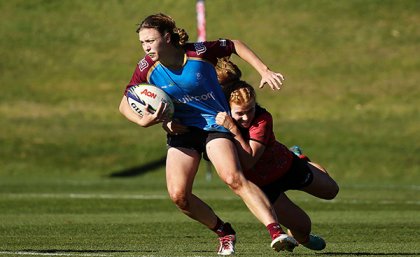 Georgia Hannaway, who will play her 50th game. Image: Rugby Australia and Karen Watson.